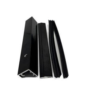 NR50 - Klemprofiel glaswand compleet (incl. rubbers)